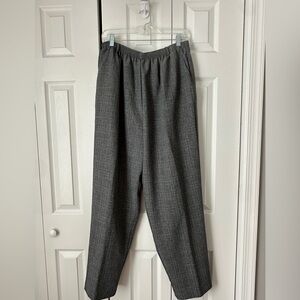 Vintage Alfred Dunner Gray Plaid Pants Size 20